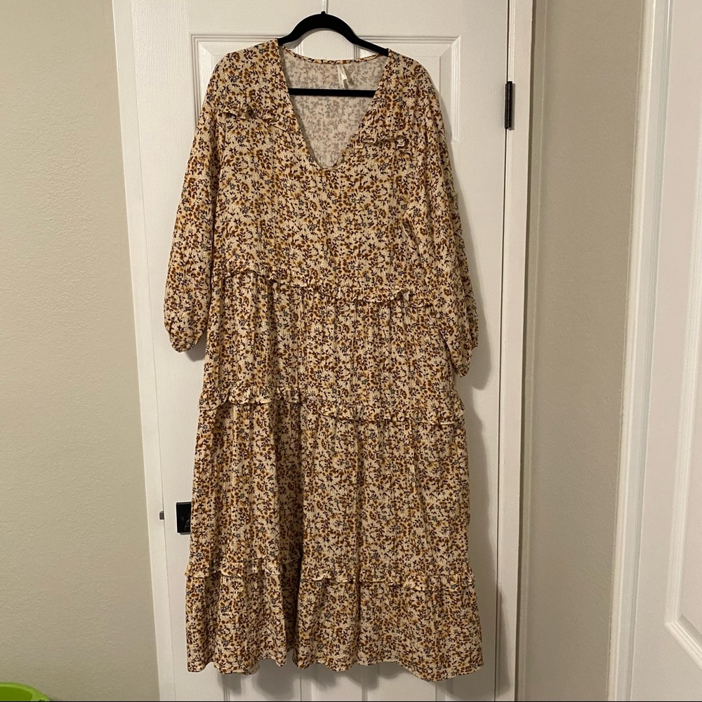 Rylee + Cru floral midi dress!